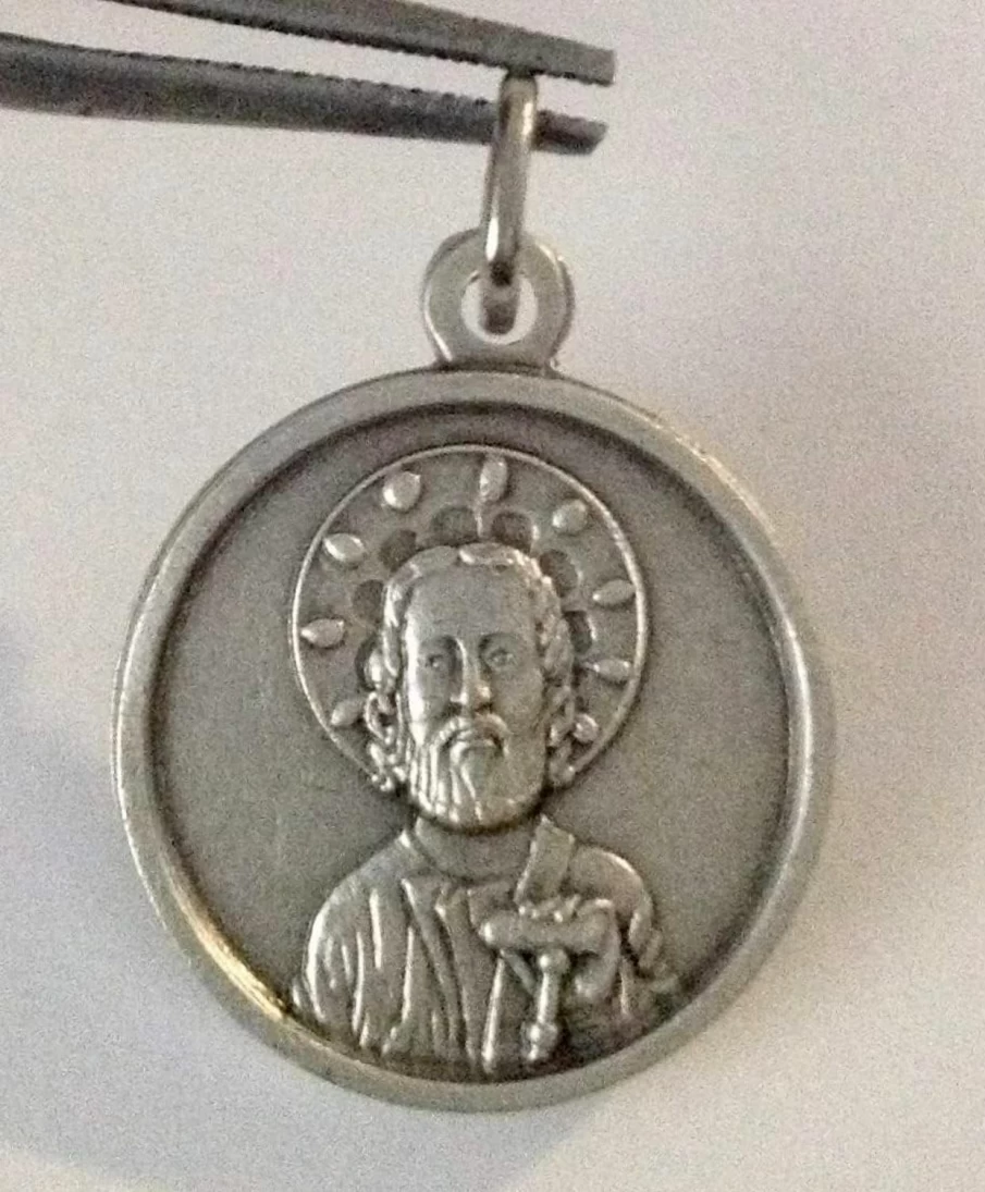 "I G J Saint James The Apostle Santiago De Compostela Medal - 100% Made in Italy - Patron Saint Medal"