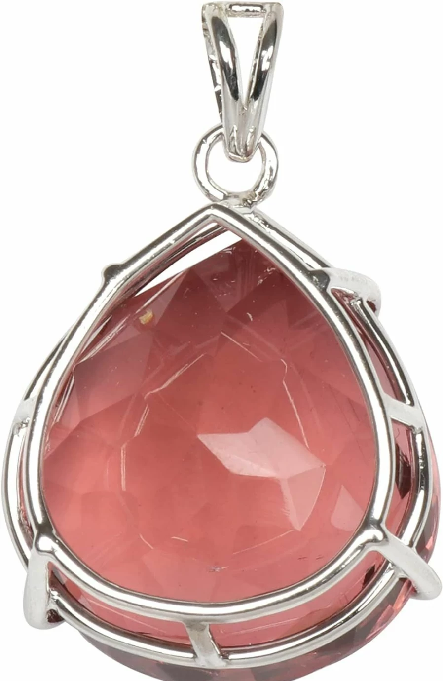 GEMHUB 12.00ct Pear Cut Natural Alexandrite Pendant in Sterling Silver - Faceted Gemstone Jewelry Without Chain