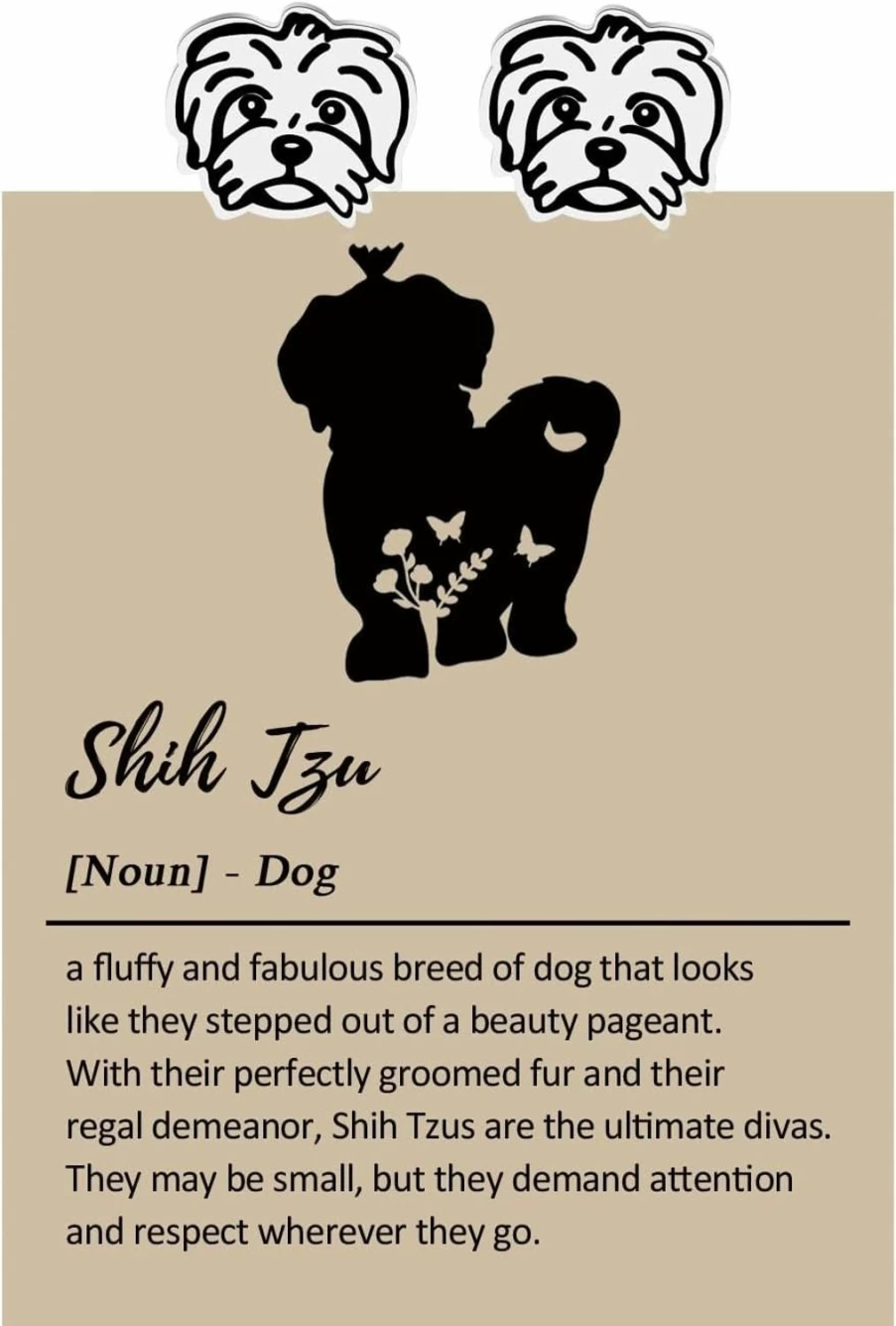 "Lywjyb Birdgot Memorial Keychain for Shih Tzu Lovers - Pet Loss Gift for Dog Moms, Personalized Dog Memorial Keepsake"