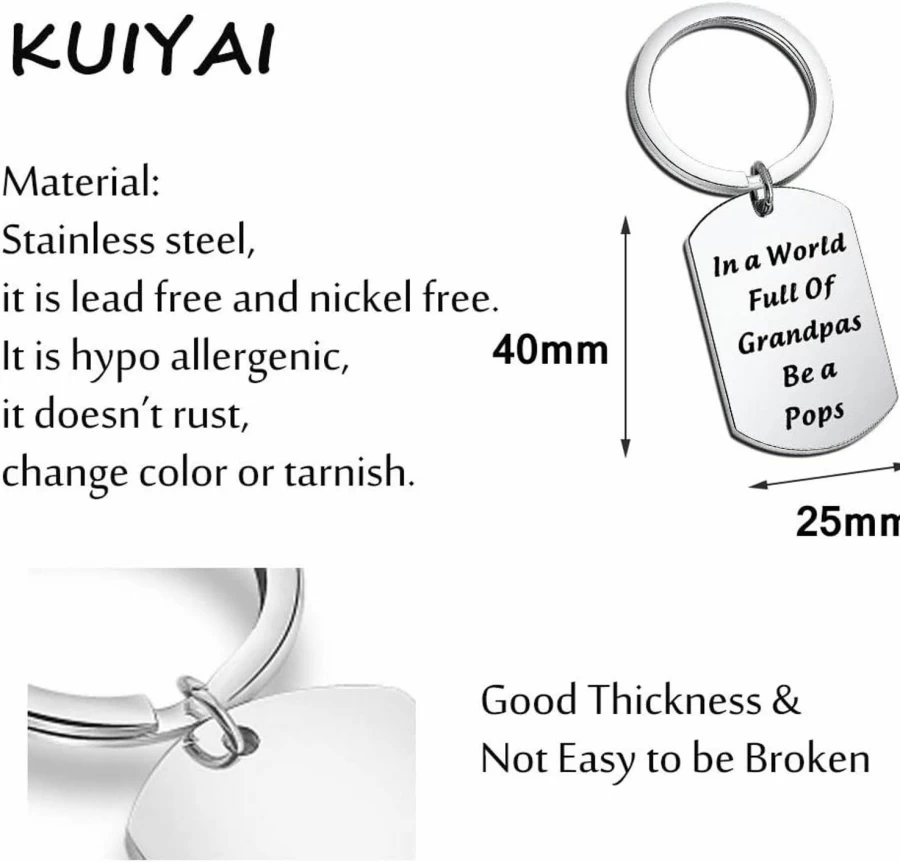"KUIYAI Grandpa Birthday Gift - Thoughtful Present for Dad, Father's Day, Grumpy Papa, Poppy, or Pawpaw"