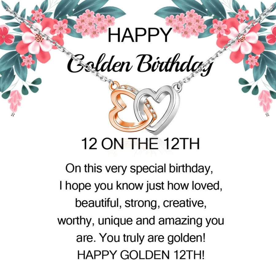 TIIMG 12th 13th 18th Birthday Gift for Girls & Boys - Golden Age Keepsake Present for 12 13 18 Year Olds