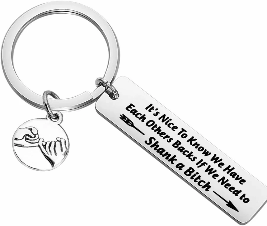 MAOFAED Friendship Keychain for Best Friends, BFF, Girlfriend, Coworker - Unique Gift Idea for Her