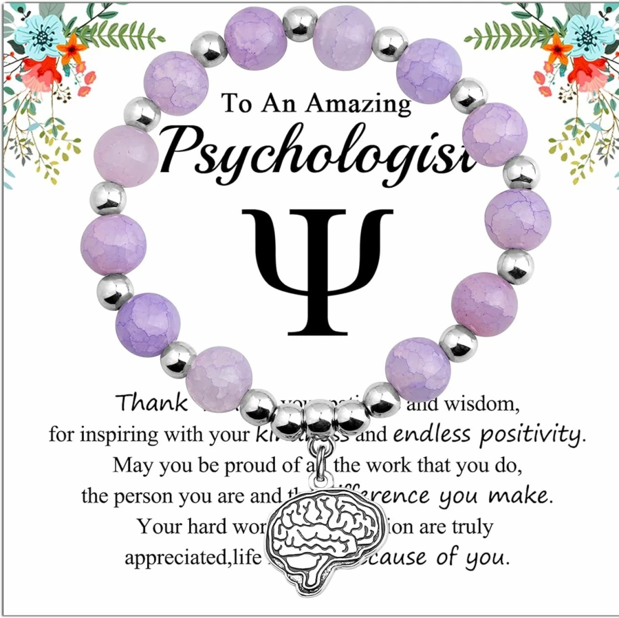 WSNANG Psychology Student Bracelet - Mental Health Awareness Gift for Future Psychologists & Therapists