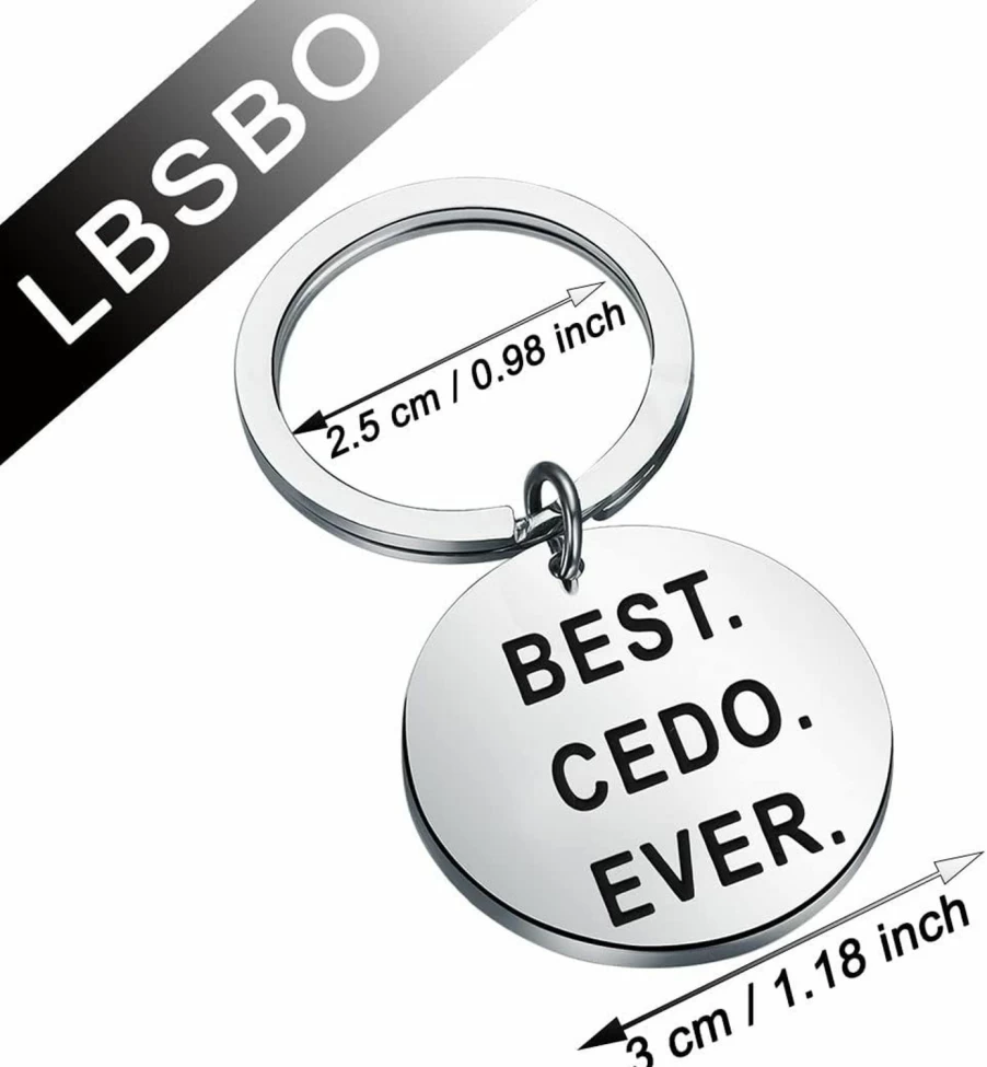 "CENWA Arabic Cedo Keychain - Unique Grandfather Gift, Best Father's Day Present, Personalized Keepsake"