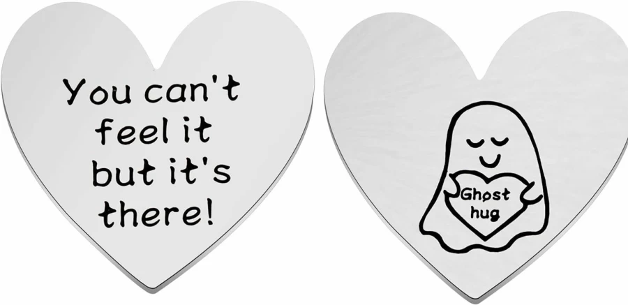 FAADBUK Pocket Hug Ghost Token - Long Distance Gift for Valentine's Day, Miss You Present, Invisible Embrace Keepsake