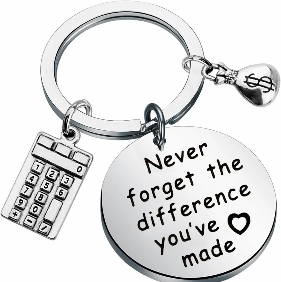 MYOSPARK CPA Keychain for Accountants - Inspirational Accounting Jewelry Gift for Professionals