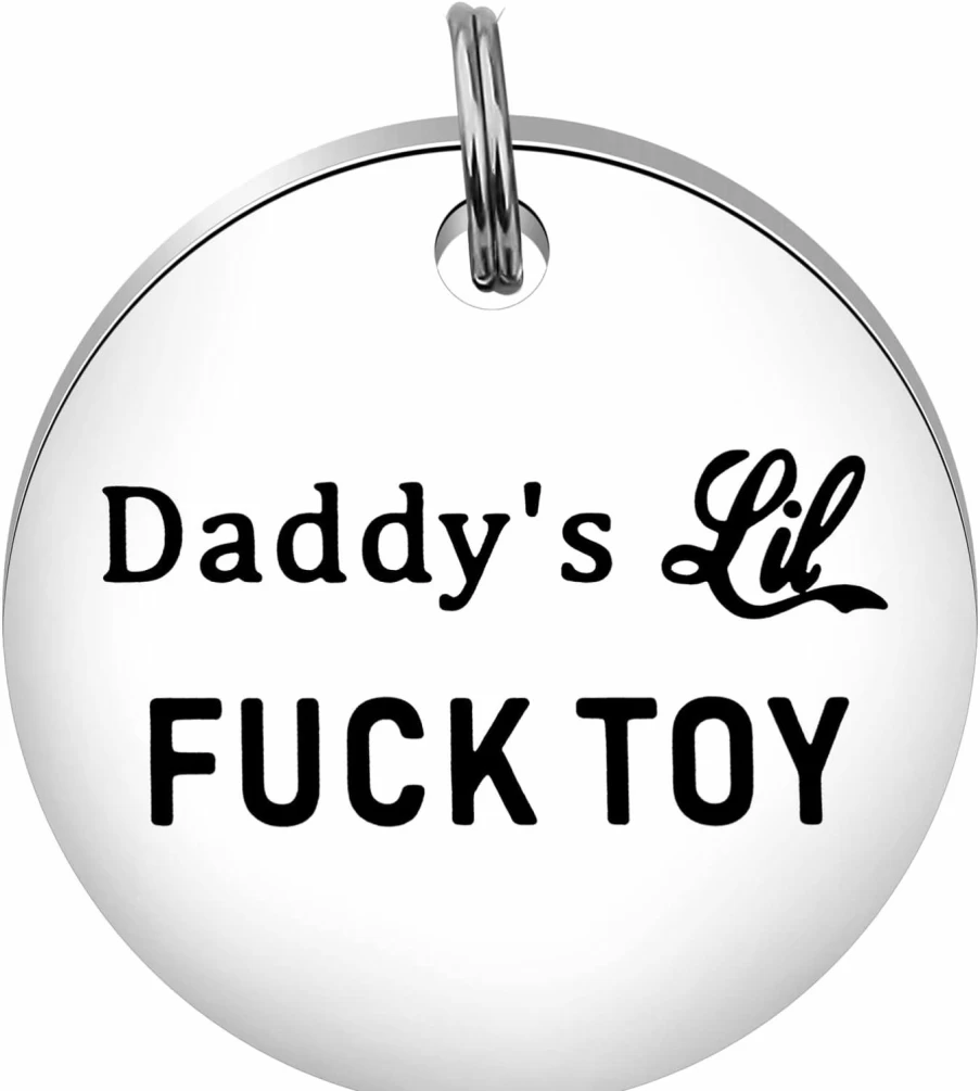 TIIMG BDSM Couple Keychain - Kinky Gift for Husband, Naughty Jewelry, Funny BDSM Accessories for Couples