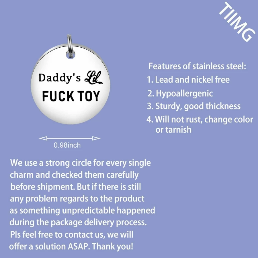TIIMG BDSM Couple Keychain - Kinky Gift for Husband, Naughty Jewelry, Funny BDSM Accessories for Couples