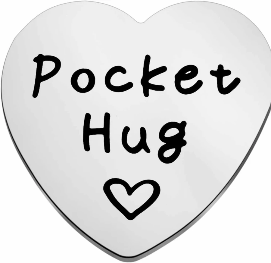 ENSIANTH Pocket Hug Token - Long Distance Relationship Gift for Couples, Valentine's Day Present for Him or Her