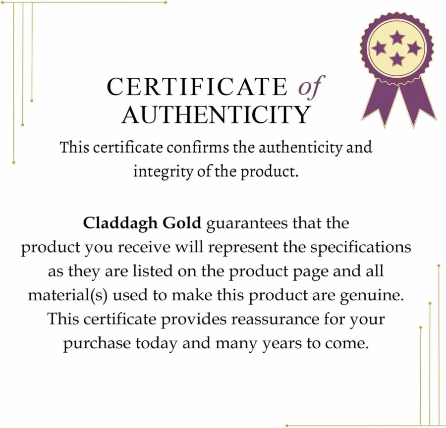 "Claddagh Gold 14K Solid Gold Flower of Life Pendant - Sacred Geometry Charm (1.0 Inch)"