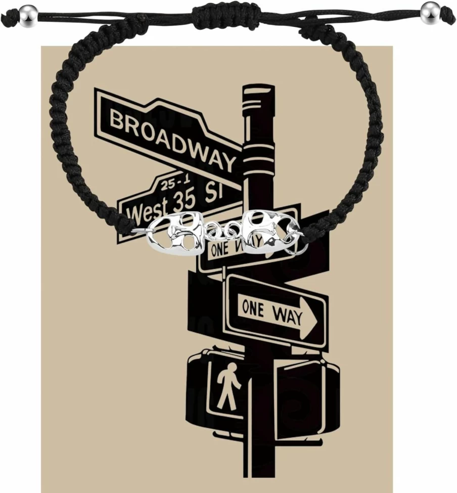 Lywjyb Birdgot Broadway Musical Theatre Gift - Handmade Macrame Bracelet for Actors, Actresses, Drama Lovers