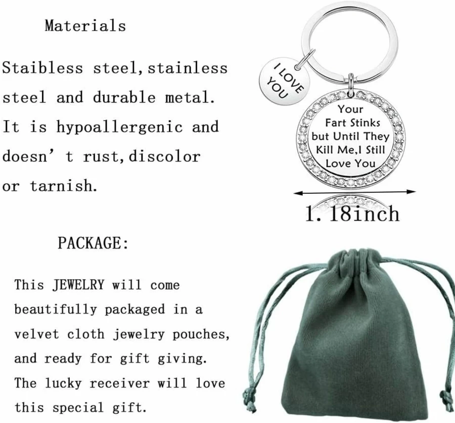 "Funny Valentine's Day Gift for Her - 'Your Fart Stinks' Humorous Relationship Couple Gift"