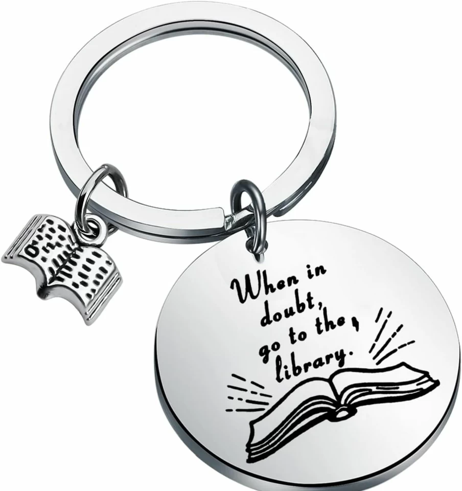 "FUSTMW Book Lover Bracelet - Jewelry Gift for Readers, Librarians & Book Club Members"