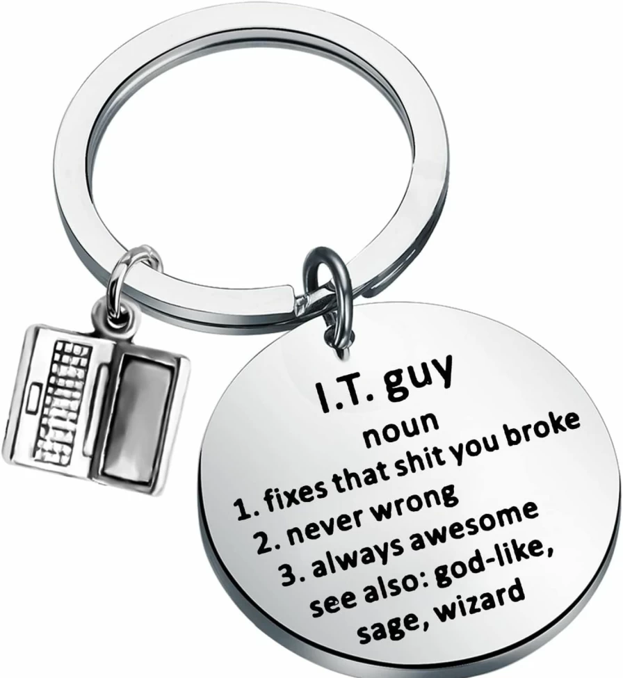 TIIMG IT Professional Keychain - Computer Repair Technician Gift for Tech Enthusiasts
