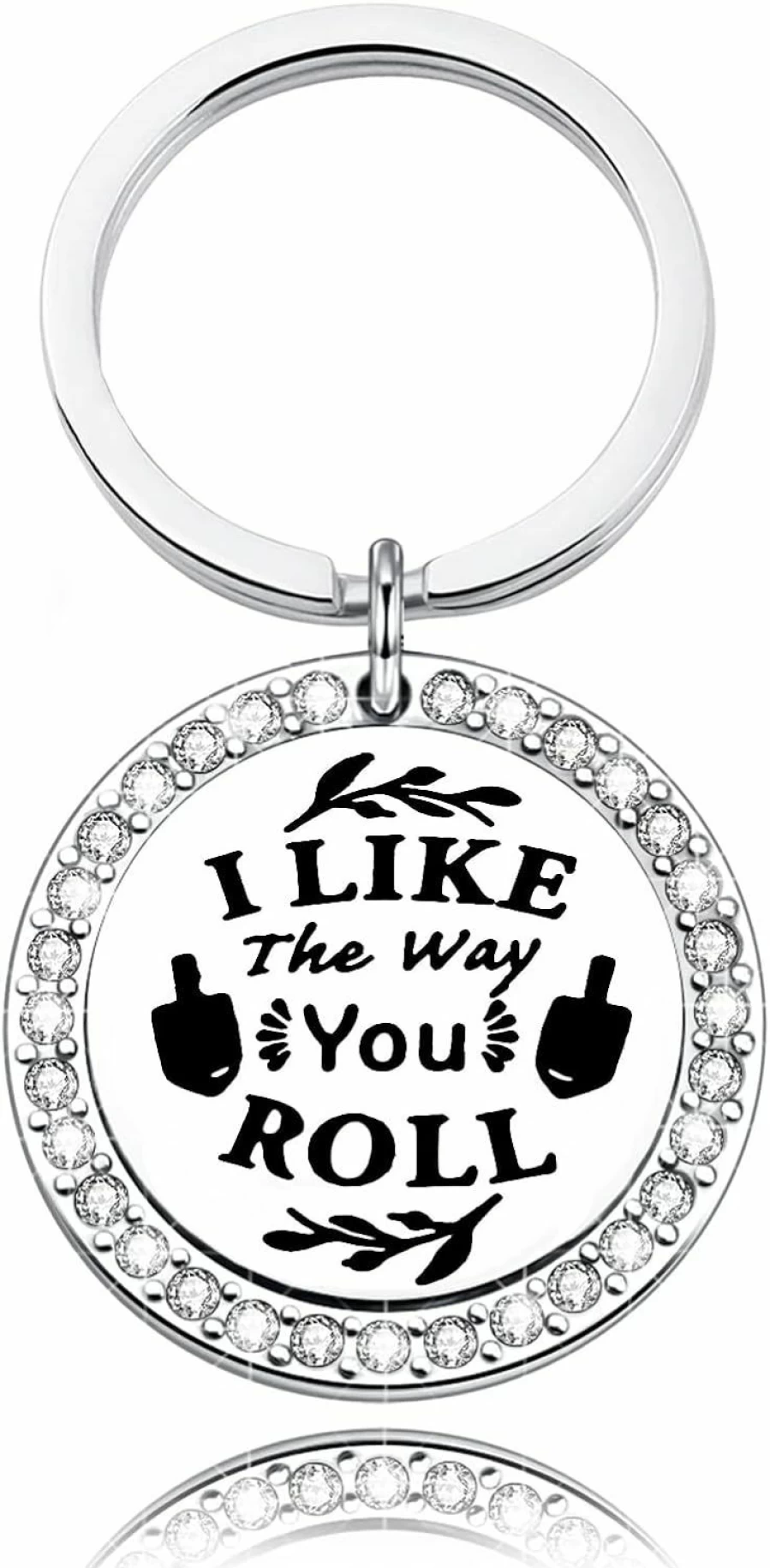 "CWXLGH Funny 'I Like The Way You Roll' Keychain - Birthday Gift for Daughter, Son & Friends"