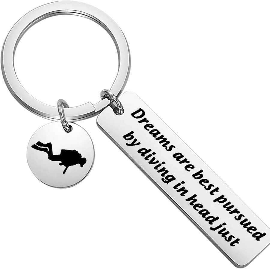 Bobauna Scuba Diving Keychain - Unique Diver Gift for Deep Sea Adventures, Perfect Dive Enthusiast Souvenir