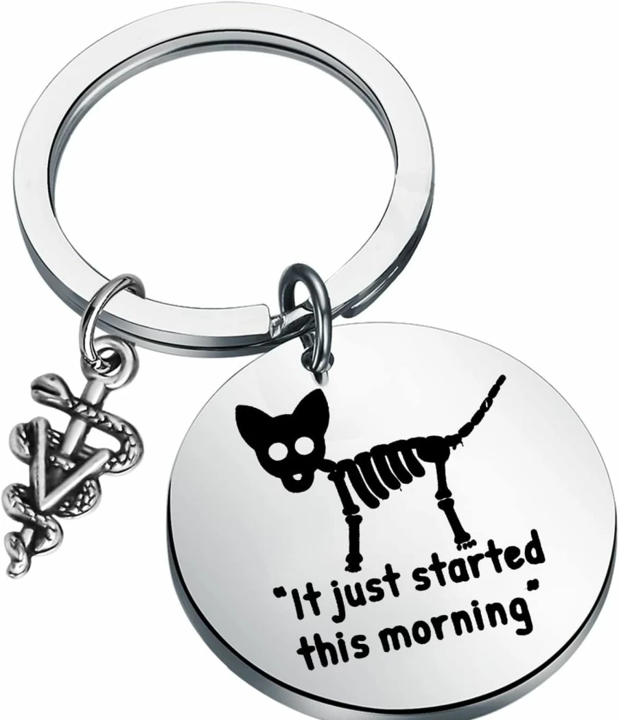 "TIIMG Veterinarian Gift for Vet Techs & Students - Perfect Graduation Present - 'It Just Started This Morning' Saying"