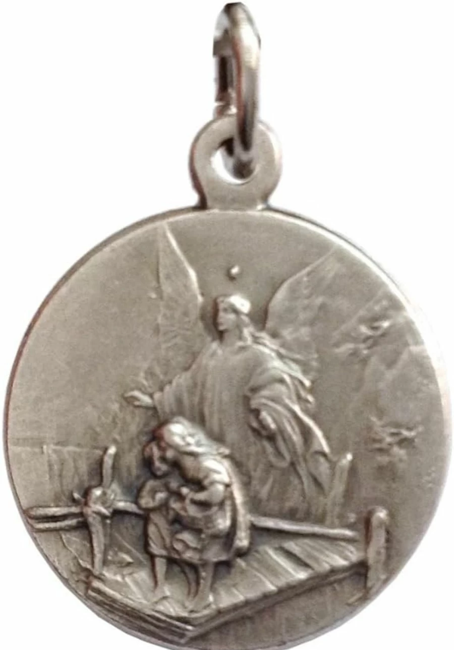 "I G J Saint Guardian Angel Medal - Patron Saints Religious Medal for Protection"