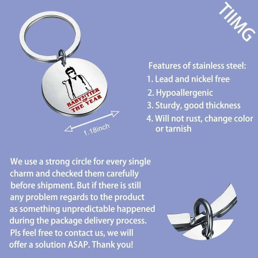 "TIIMG TV Show Themed Charm Gift for Fans - Babysitter of The Year Collectible"