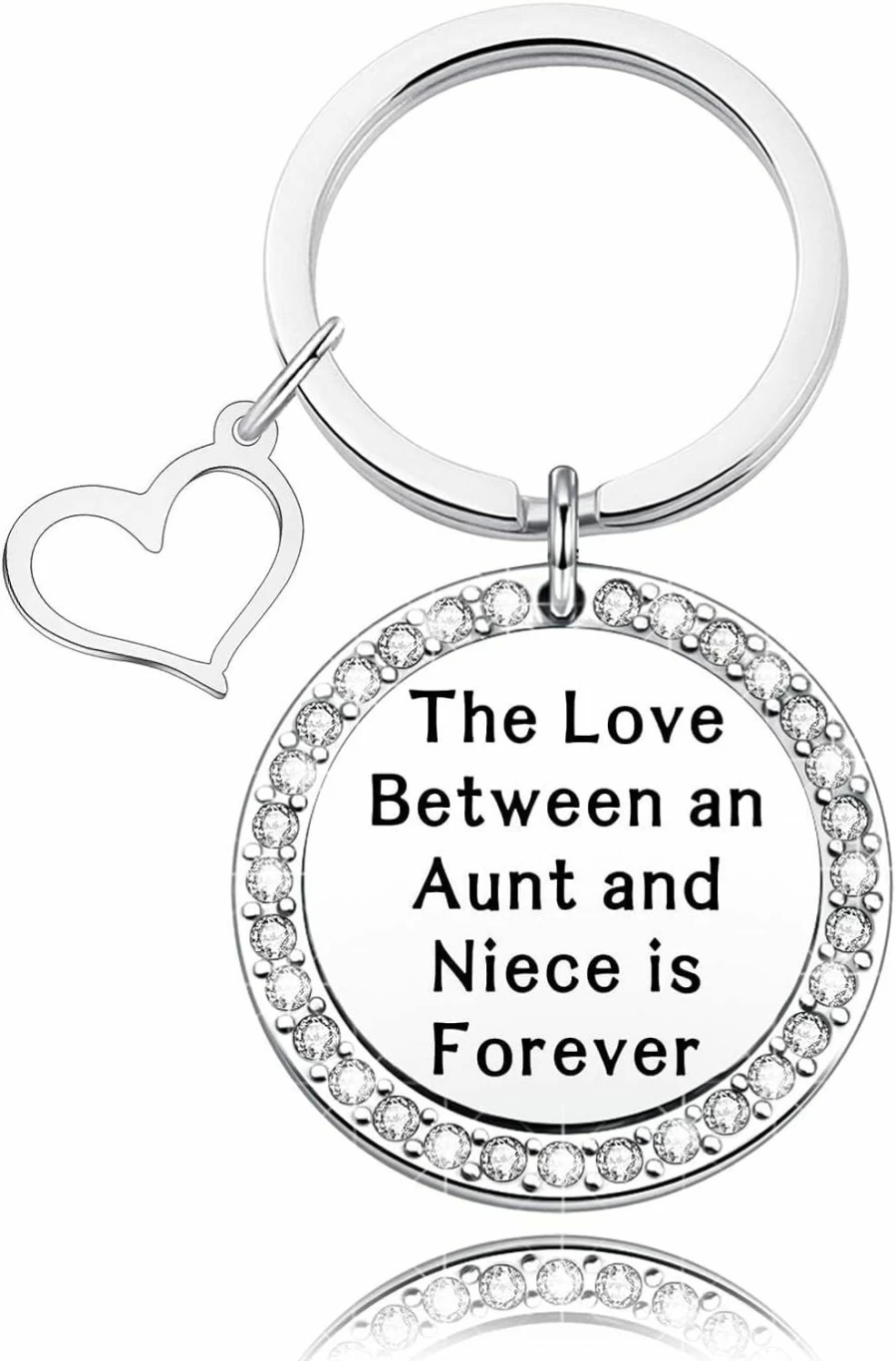 "Forever Aunt & Niece Keychain - Heartfelt Birthday & Christmas Gift for Aunt"
