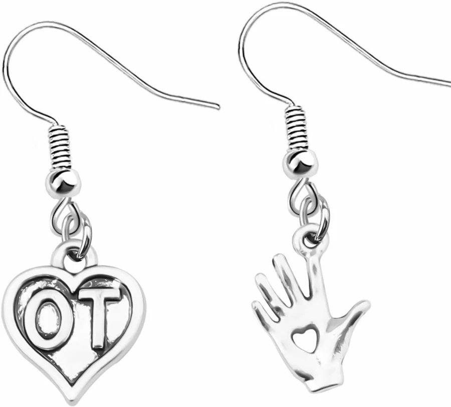 "Bobauna Occupational Therapist Keychain - OT Graduation Gift, Therapy Jewelry for Healthcare Professionals"