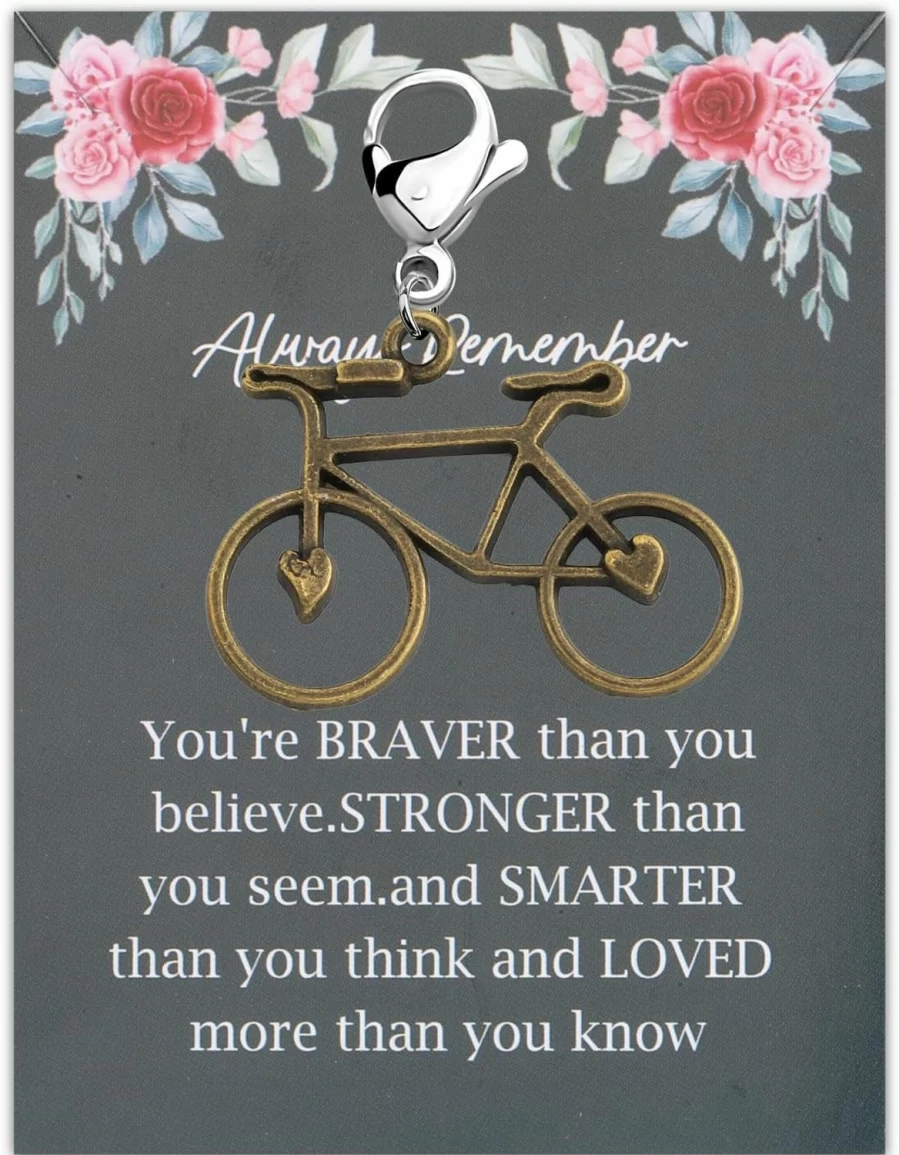 WSNANG Bicycle Charm Pendant - Cycling Gift for Bike Lovers, Lobster Clasp Souvenir for Cyclists