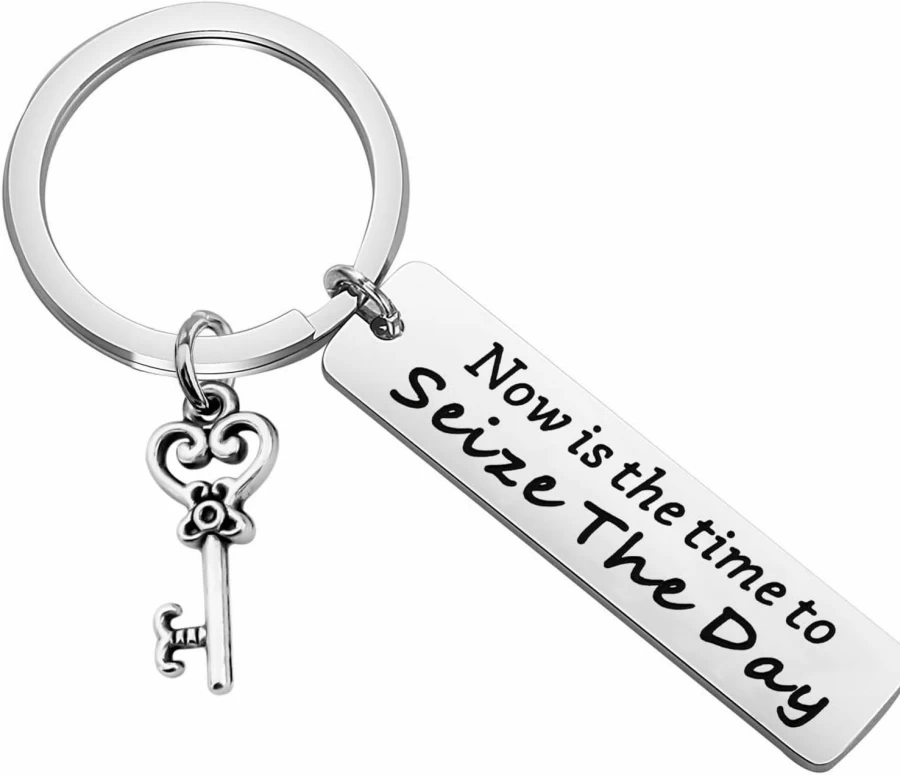 "TIIMG Broadway Musical Keychain - Inspirational 'Seize the Day' Theatre Gift for Actors & Music Lovers"
