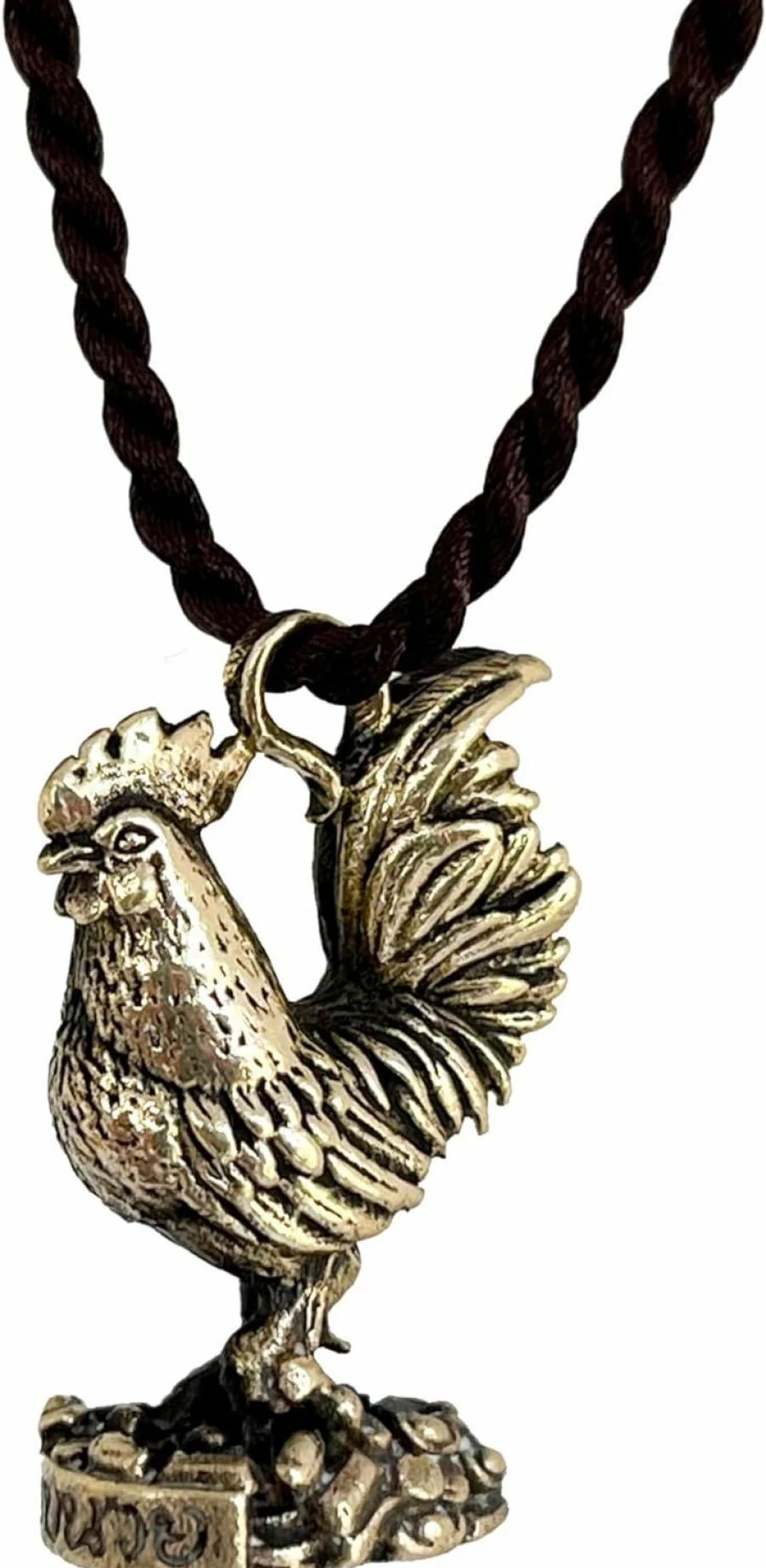 Artschatz Gai Tor Rooster Protective Pendant - Handcrafted Talisman for Good Luck and Safety