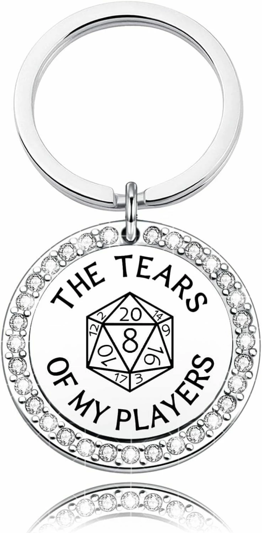 "Dungeons And Dragons Keychain - Dungeon Master Gift, DND Player Tears Charm, RPG Lover Present"