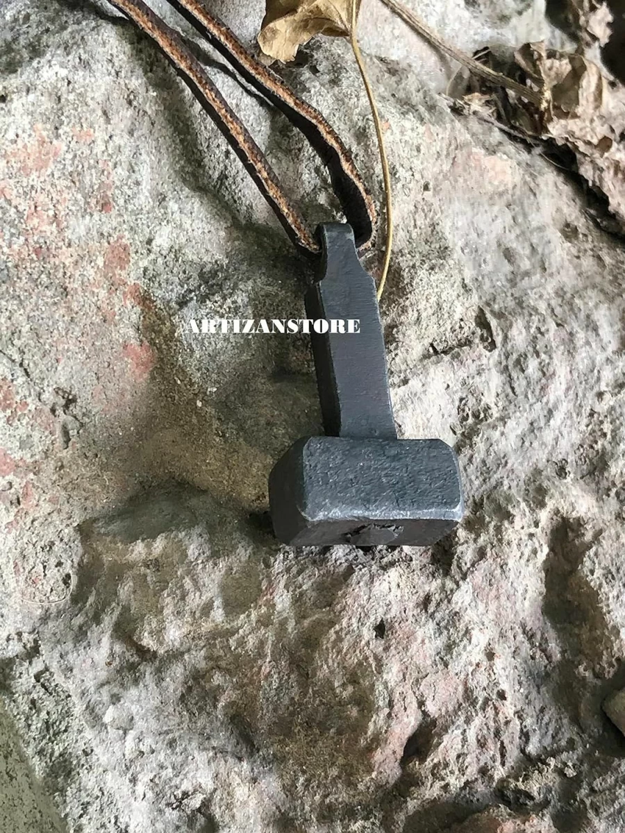 ARTIZAN Viking Mjolnir Hammer Pendant - Norse Pagan Thor's Necklace Amulet