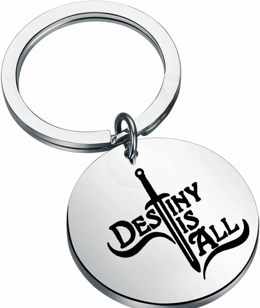 "The Last Kingdom Inspired 'Destiny Is All' Keychain - Viking Gift for History Lovers, English TV Show Merchandise by TIIMG"