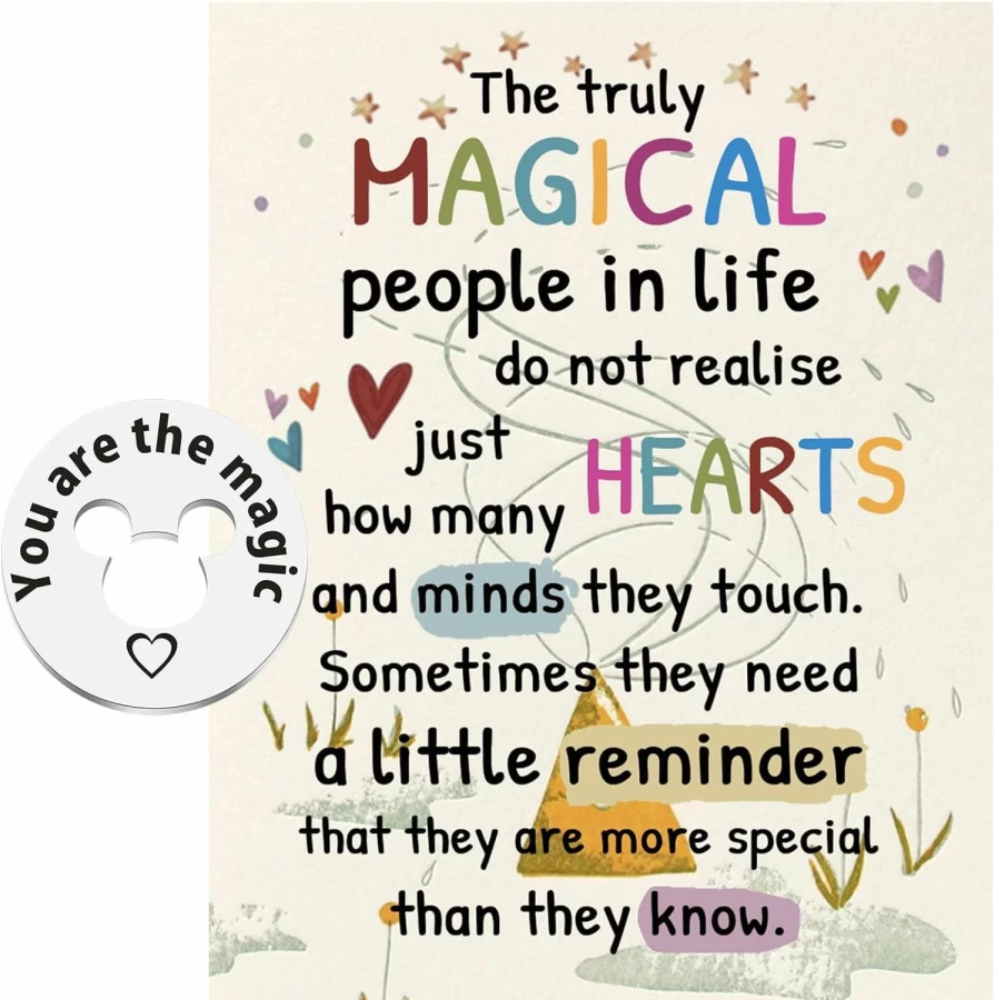 "TIIMG Truly Magical Token - Special Person Thank You Card, Appreciation & Encouragement Gift (You Are The Magic)"