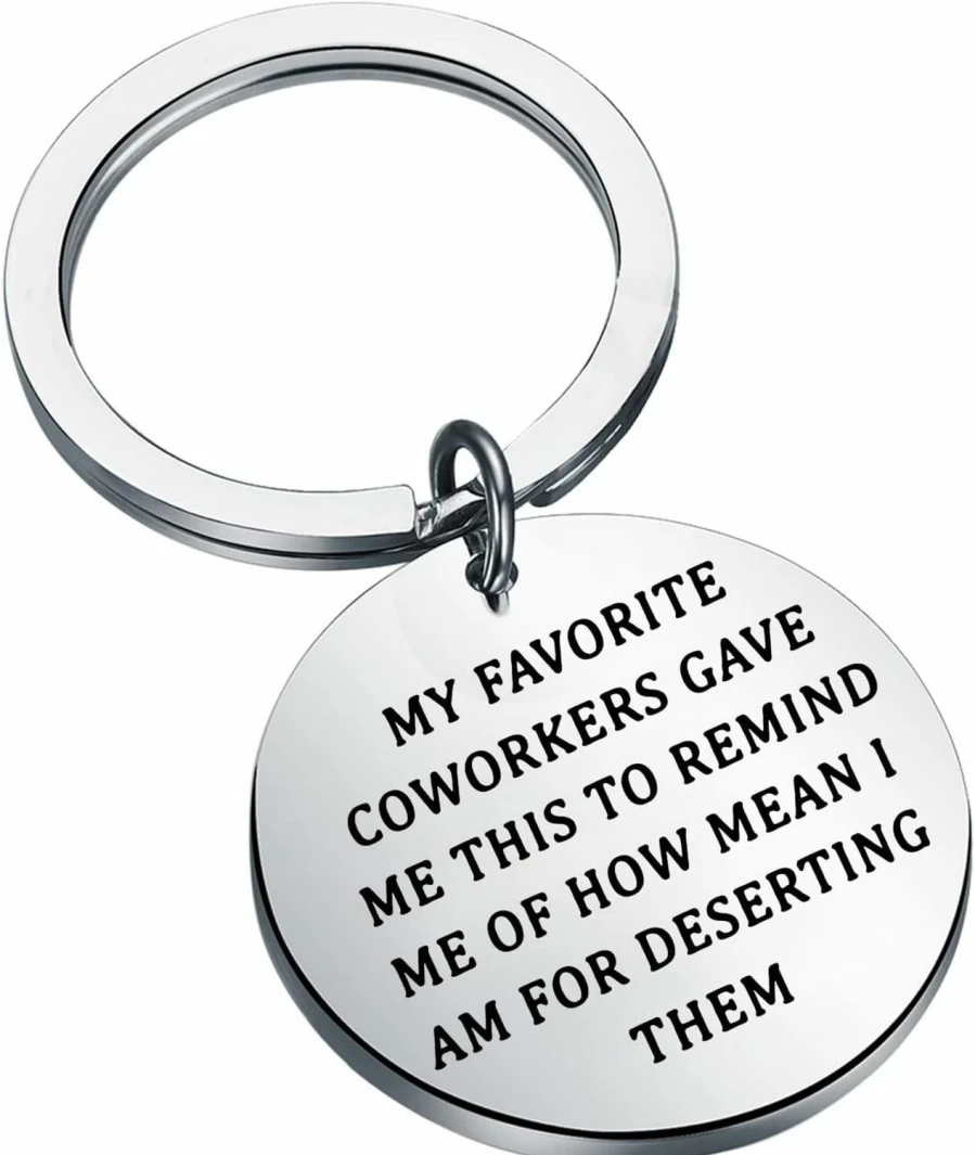 TIIMG Coworker Going Away Gift Keychain - Farewell Present for Favorite Colleagues